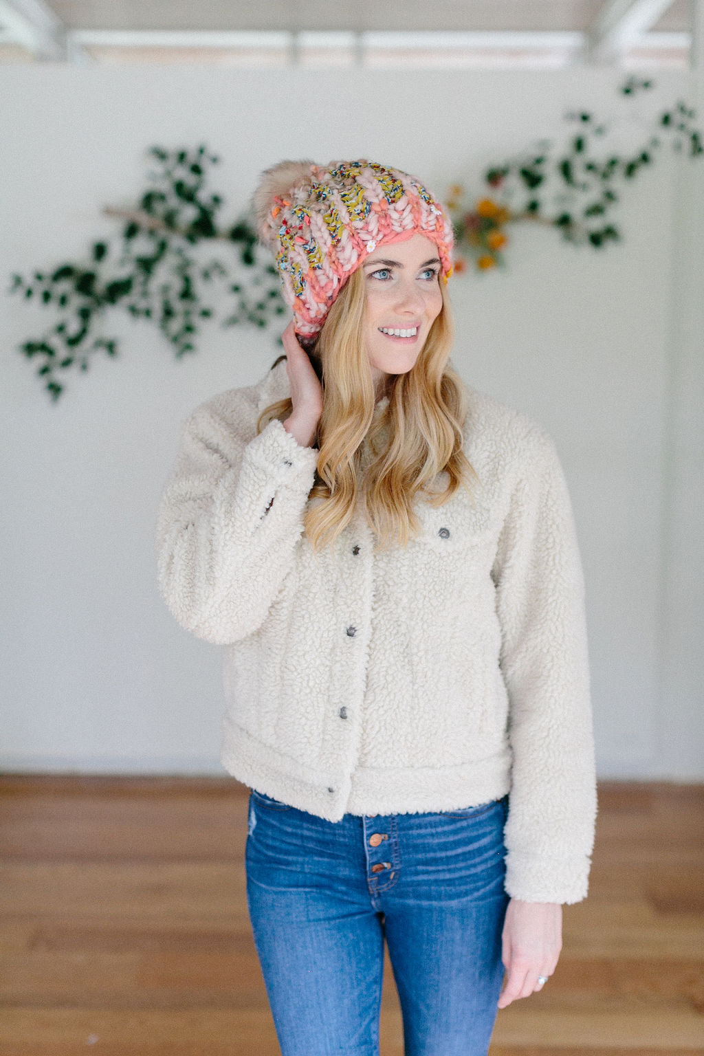 Big Sky Brioche Hat Pattern Knit Collage