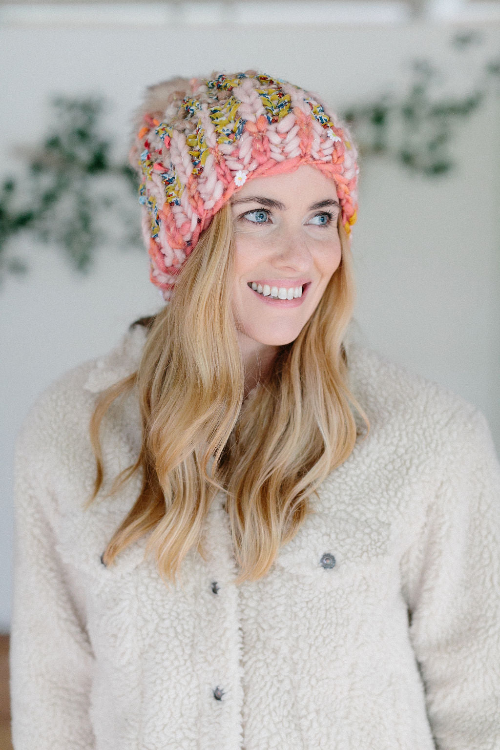Big Sky Brioche Hat Pattern Knit Collage