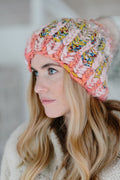 Big Sky Brioche Hat Pattern Knit Collage