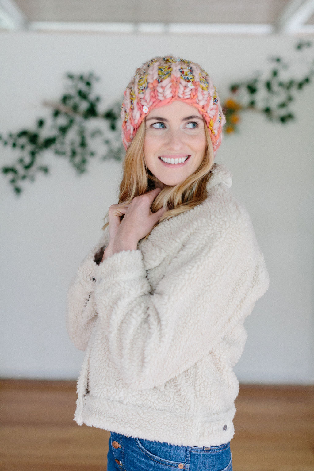 Big Sky Brioche Hat Pattern Knit Collage