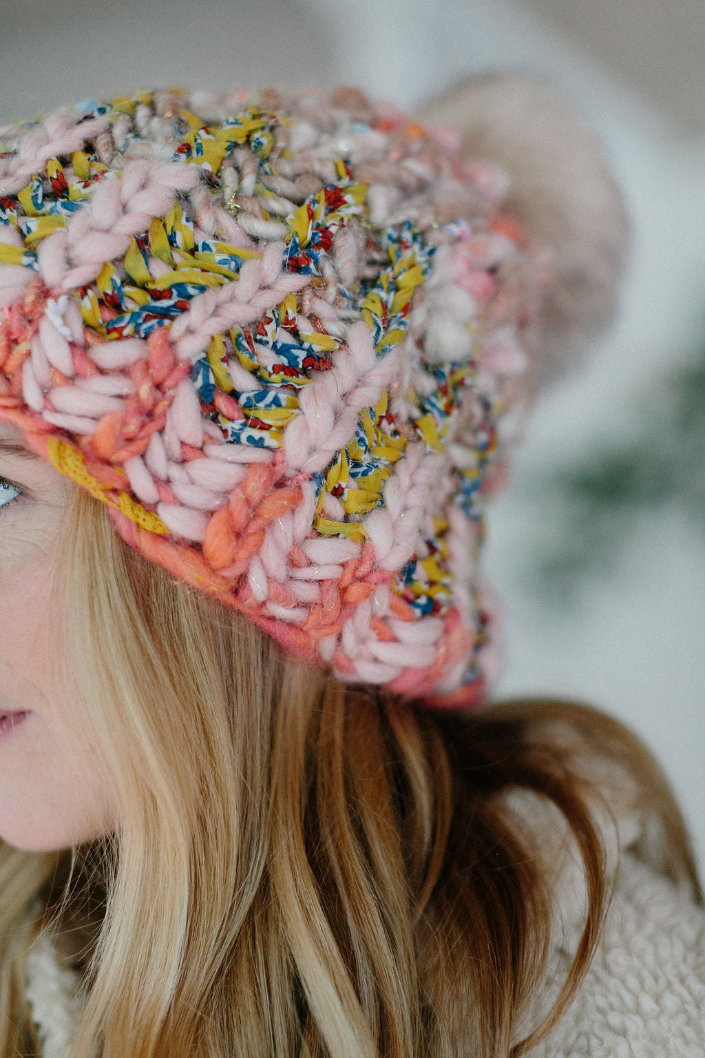 Big Sky Brioche Hat Pattern Knit Collage