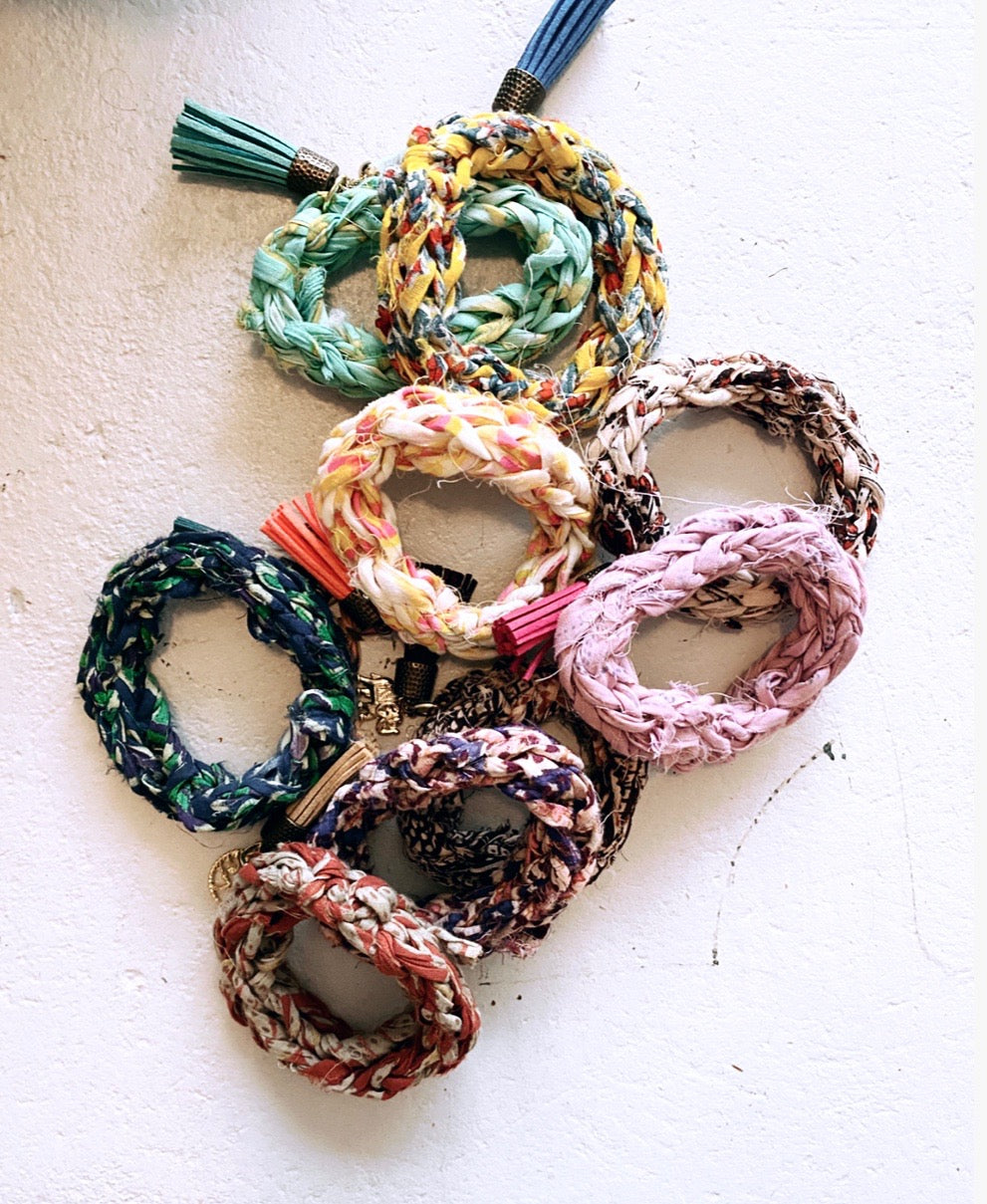 Knit Collage BBF Bangle Bracelet Pattern