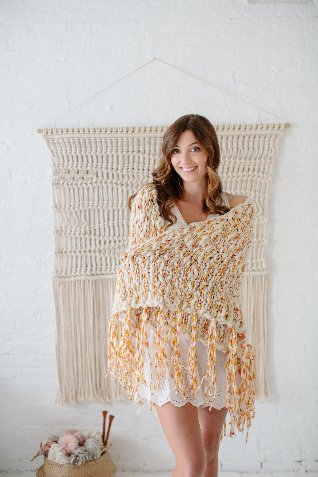 Knit Collage Art School Shawl Pattern