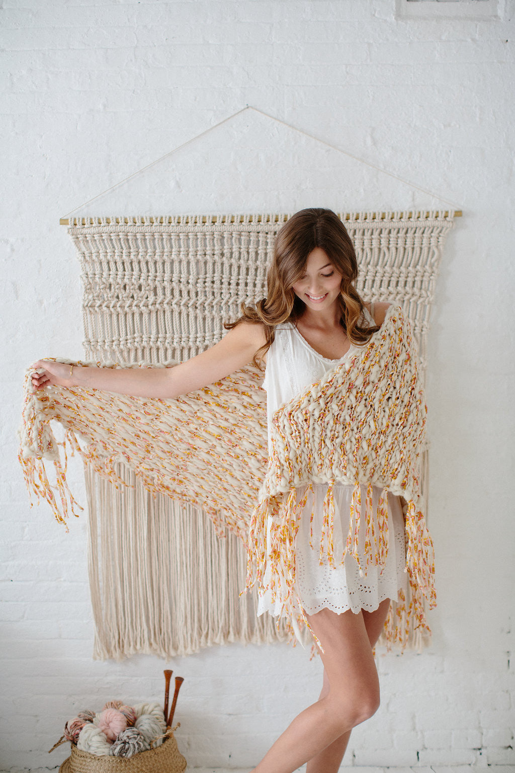 Knit Collage Art School Shawl Pattern