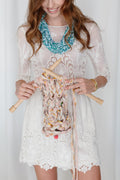Wanderful Necklace - knit collage knitting pattern, chunky yarn 