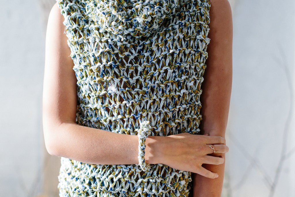 Knit Collage Wildflower Peasant Tunic Pattern knitting pattern