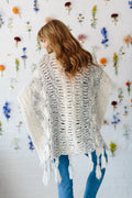 Knit Collage Starburst Cloud Poncho Pattern Crochet pattern for bulky chunky yarn