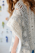 Knit Collage Starburst Cloud Poncho Pattern Crochet pattern for bulky chunky yarn