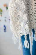 Knit Collage Starburst Cloud Poncho Pattern Crochet pattern for bulky chunky yarn