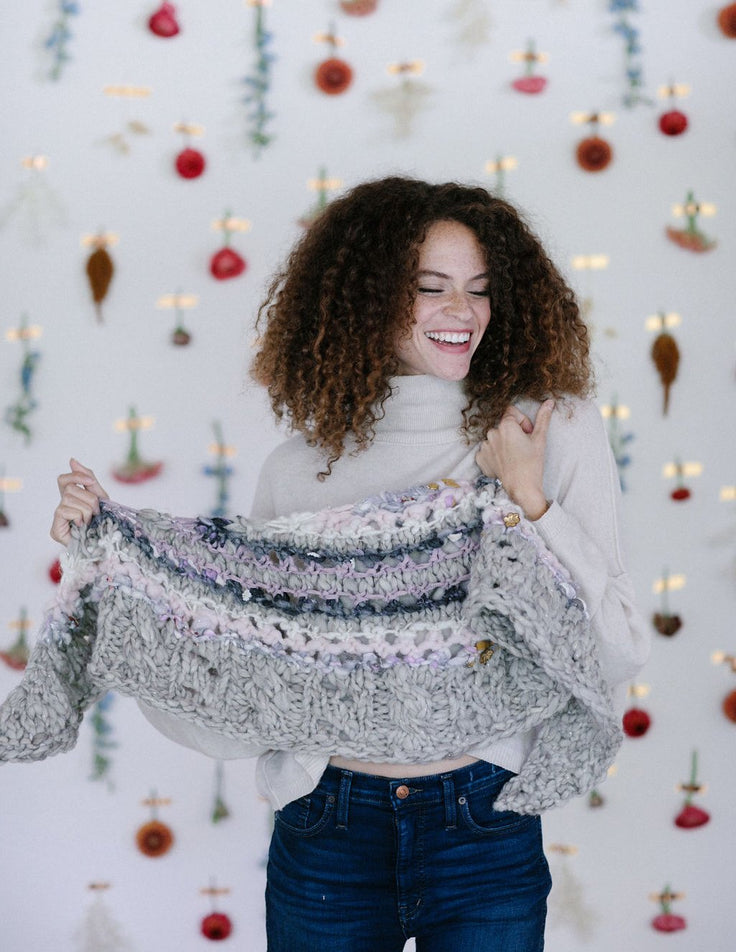Knit Collage Cables are for Lovers Shawl Knitting Pattern