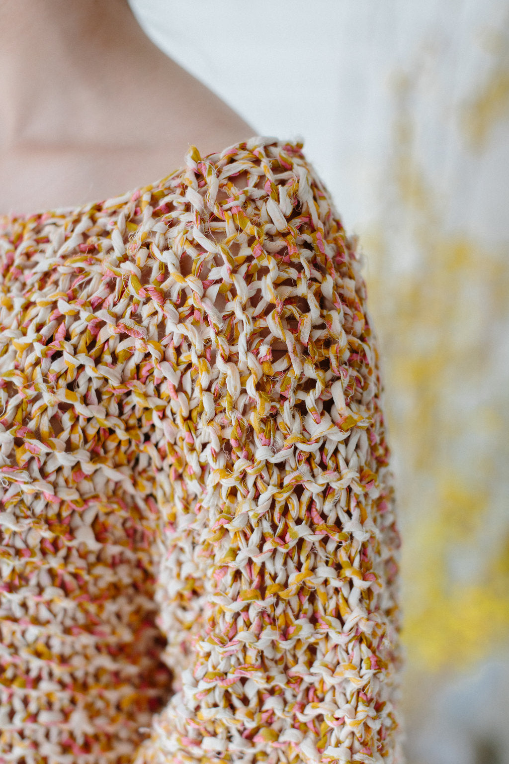 Calista Sweater Pattern Knit Collage Wildflower Yarn