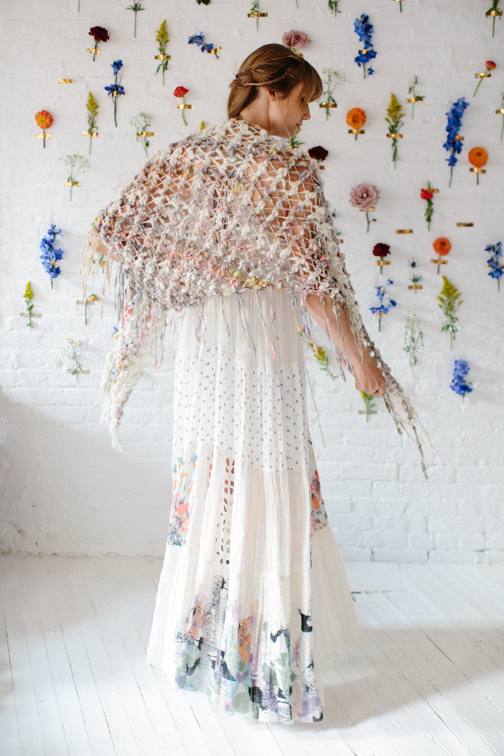 Color Dipped Twinkle Shawl Knit Collage Knitting Pattern