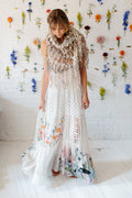 Color Dipped Twinkle Shawl Knit Collage Knitting Pattern