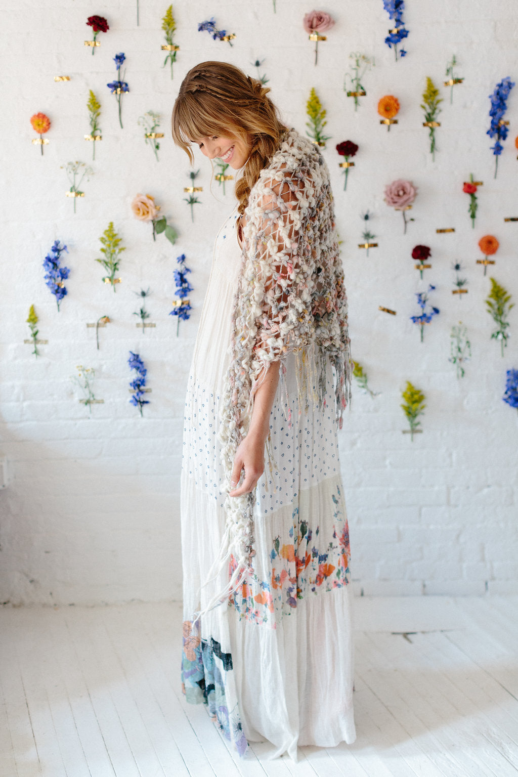 Color Dipped Twinkle Shawl Knit Collage Knitting Pattern
