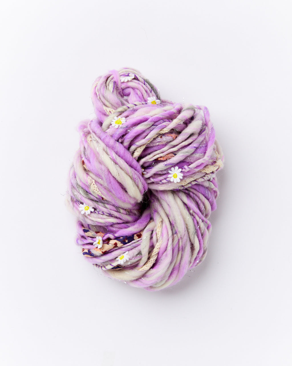 Daisy Chain Yarn in Cosmos Purple by Knit Collage - Chunky bulky Hand knitting yarn