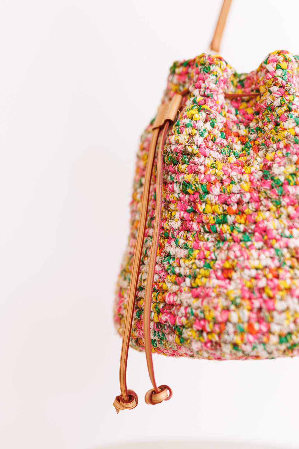 Menulis Crochet Bucket Bag | Vegan, Ethically Made & Sustainable | (Multi) by The Knotty Ones