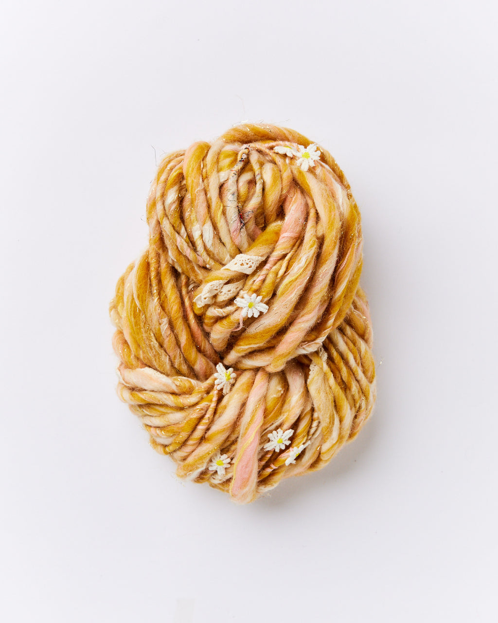 Daisy Chain Yarn in Dune Twist by Knit Collage - Chunky bulky Hand knitting yarn