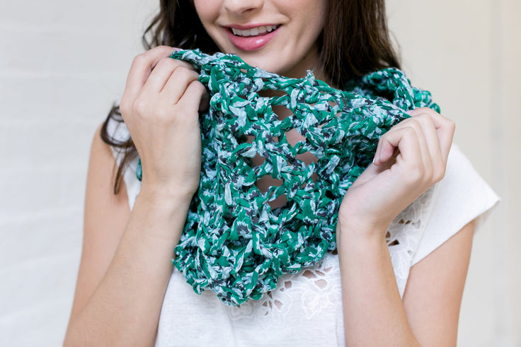 Knit Collage Spiral Cowl Knitting Pattern