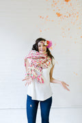 Knit Collage Stripe Story Scarf Pattern