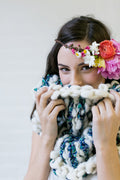 Knit Collage Stripe Story Cowl Pattern