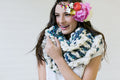 Knit Collage Stripe Story Cowl Pattern