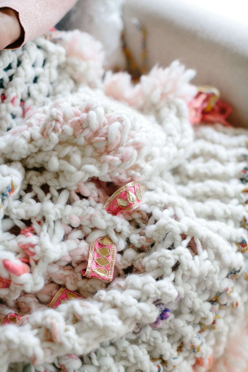 Gallatin Mountain Throw Pattern Knit Collage