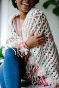 Gallatin Mountain Throw Pattern Knit Collage