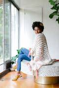 Gallatin Mountain Throw Pattern Knit Collage