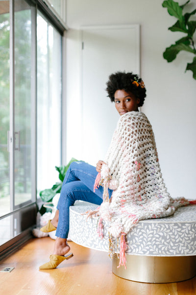 Gallatin Mountain Throw Pattern Knit Collage