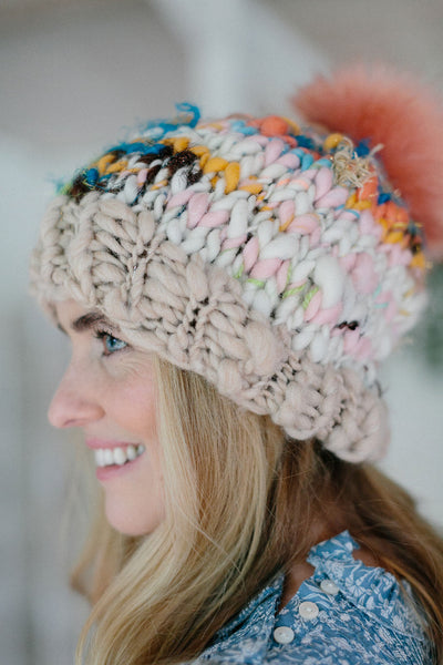Knit Collage Gypsy Stash Hat Family Knitting Patterns