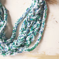 Wanderful Necklace - knit collage knitting pattern, chunky yarn 