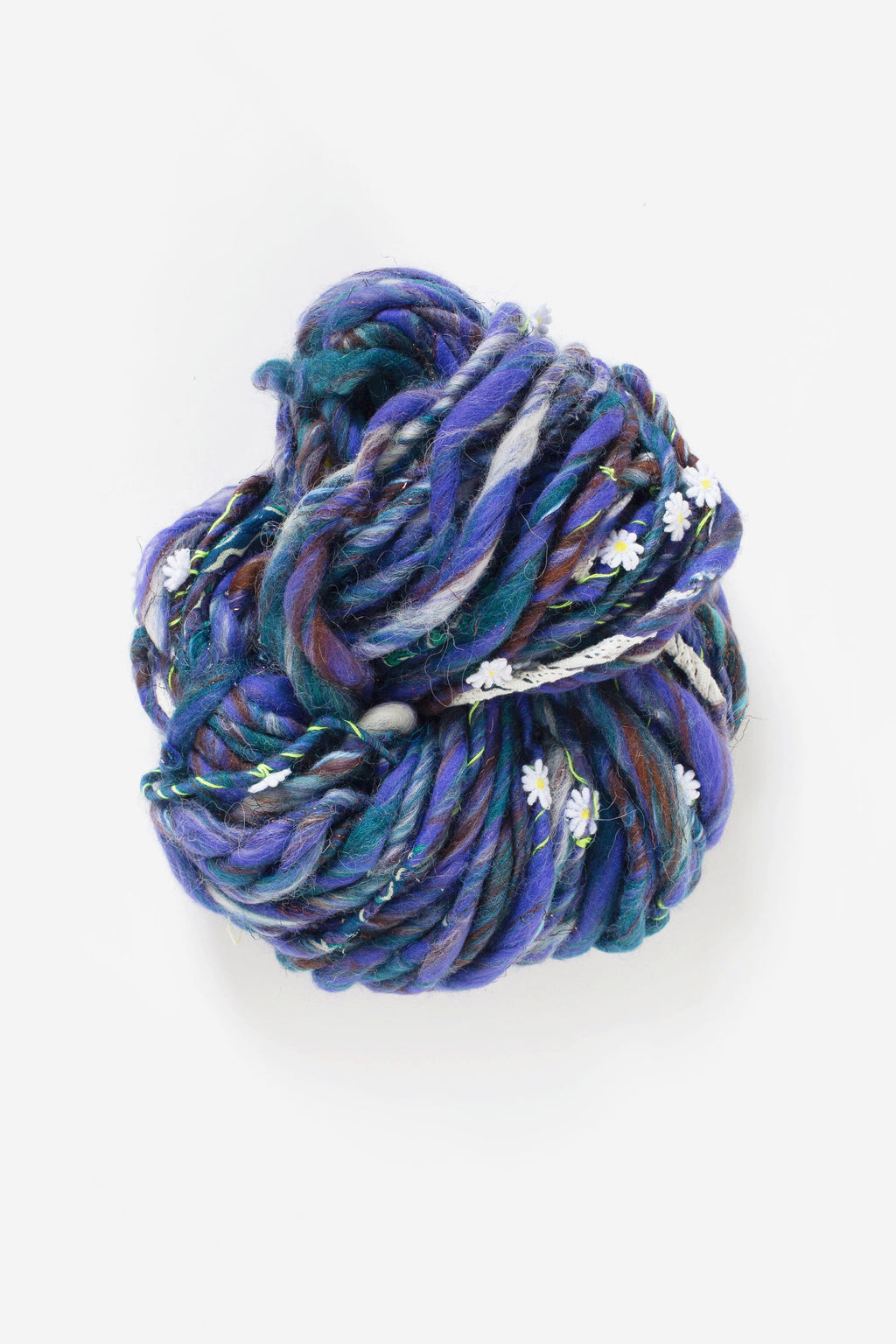 Daisy Chain Yarn in Blue Jay by Knit Collage - Chunky bulky Hand knitting yarn