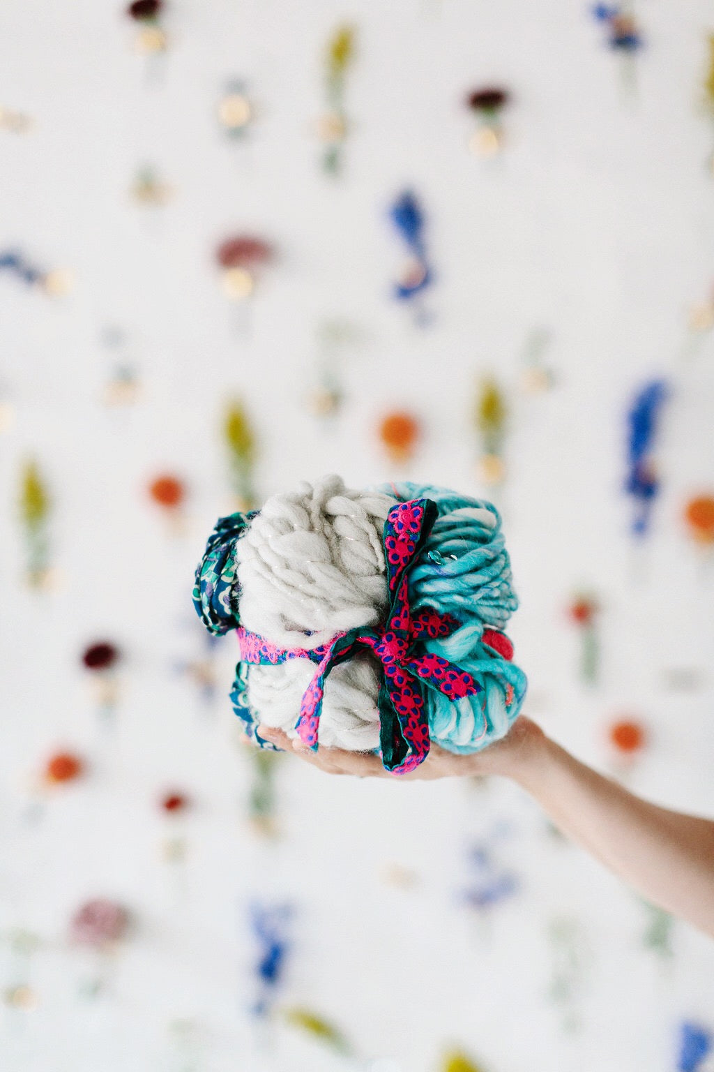 Mini Skein Sampler Kit Knit Collage in Foggy Blue