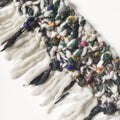 Wild Cat Fringe Scarf Pattern by Knit Collage, simple chunky knit scarf for bulky yarns