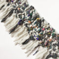 Wild Cat Fringe Scarf Pattern by Knit Collage, simple chunky knit scarf for bulky yarns