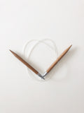 Size US 13 fixed circular knitting needles with plastic cord. Length comes in 32 and 40 inches.
