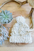 Knit Collage Snow Bunny Cable Beanie Hat Knitting Pattern