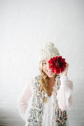 Knit Collage Snow Bunny Cable Beanie Hat Knitting Pattern