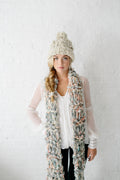 Knit Collage Marled Cocoon Scarf Knitting Pattern