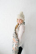 Knit Collage Marled Cocoon Scarf Knitting Pattern
