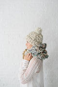 Knit Collage Marled Cocoon Scarf Knitting Pattern