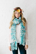 Knit Collage Marled Cocoon Scarf Knitting Pattern
