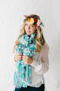 Knit Collage Marled Cocoon Scarf Knitting Pattern
