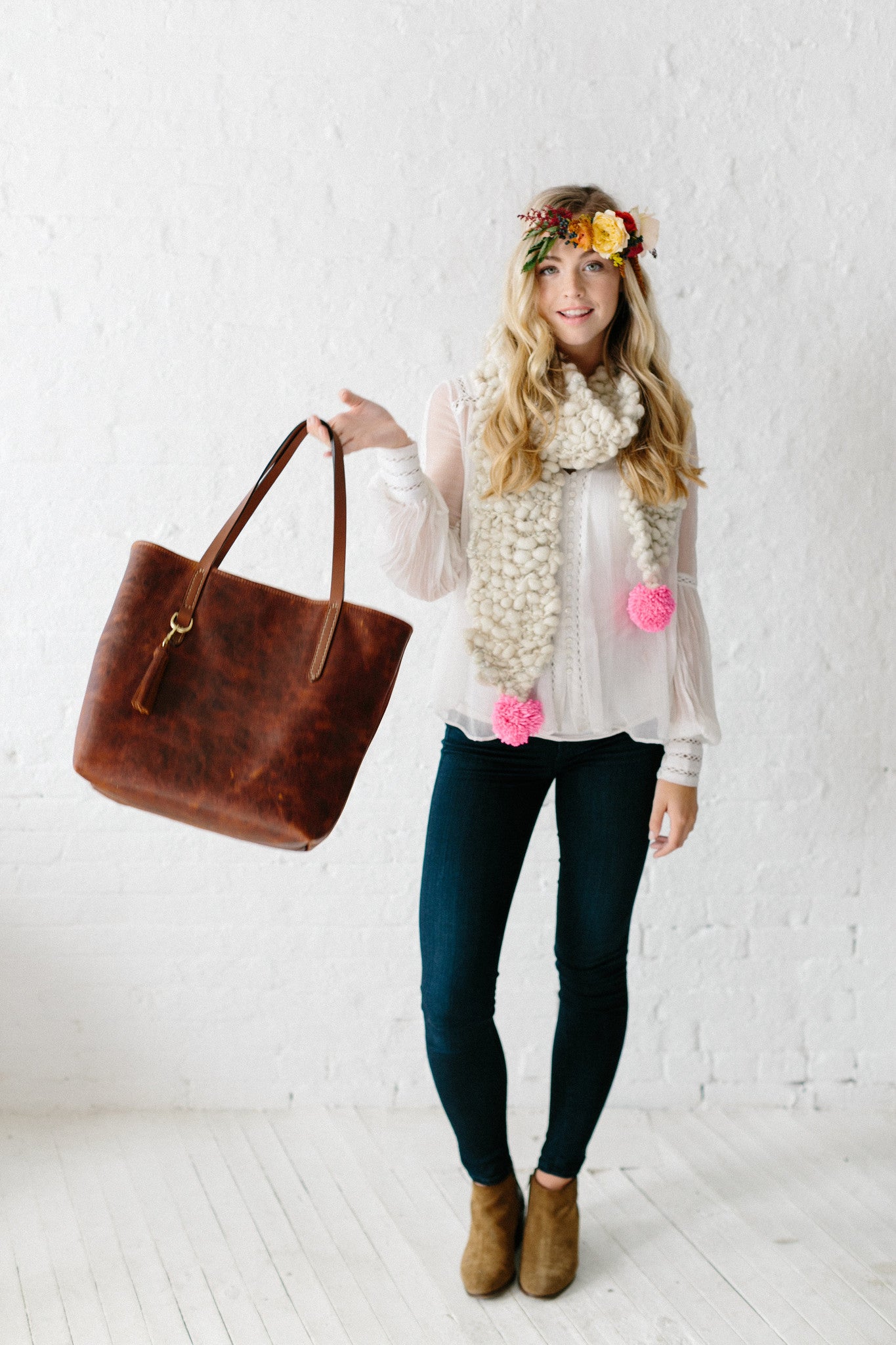 Knit Collage Bright Spot Scarf Knitting Pattern