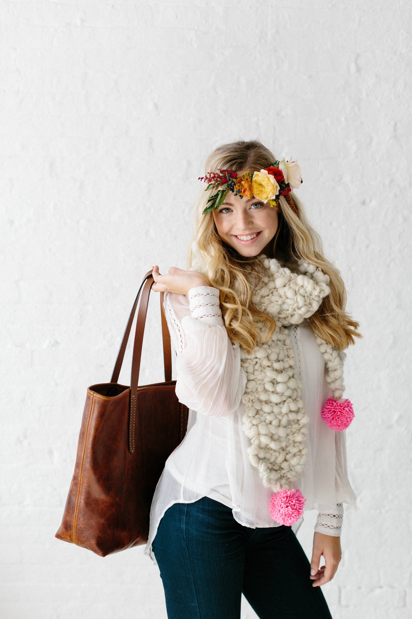 Knit Collage Bright Spot Scarf Knitting Pattern