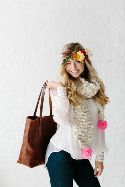 Knit Collage Bright Spot Scarf Knitting Pattern