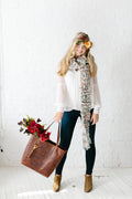 Knit Collage Marled Cocoon Scarf Knitting Pattern
