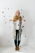 Knit Collage Marled Cocoon Scarf Knitting Pattern