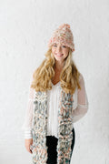 Knit Collage Marled Cocoon Scarf Knitting Pattern