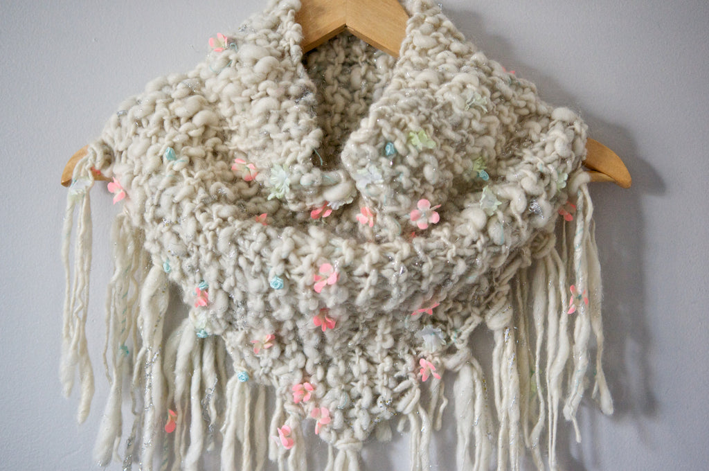 Knit Collage Keep Me Cozy Fringe Cowl